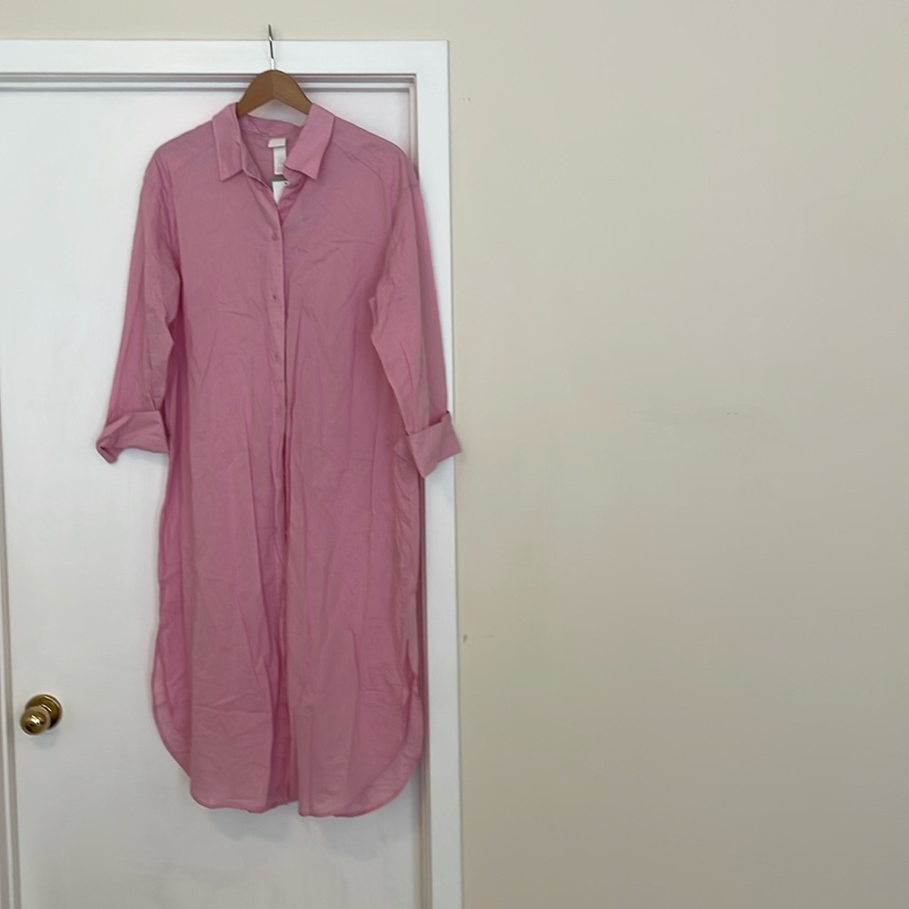Pink shirtdress NWT